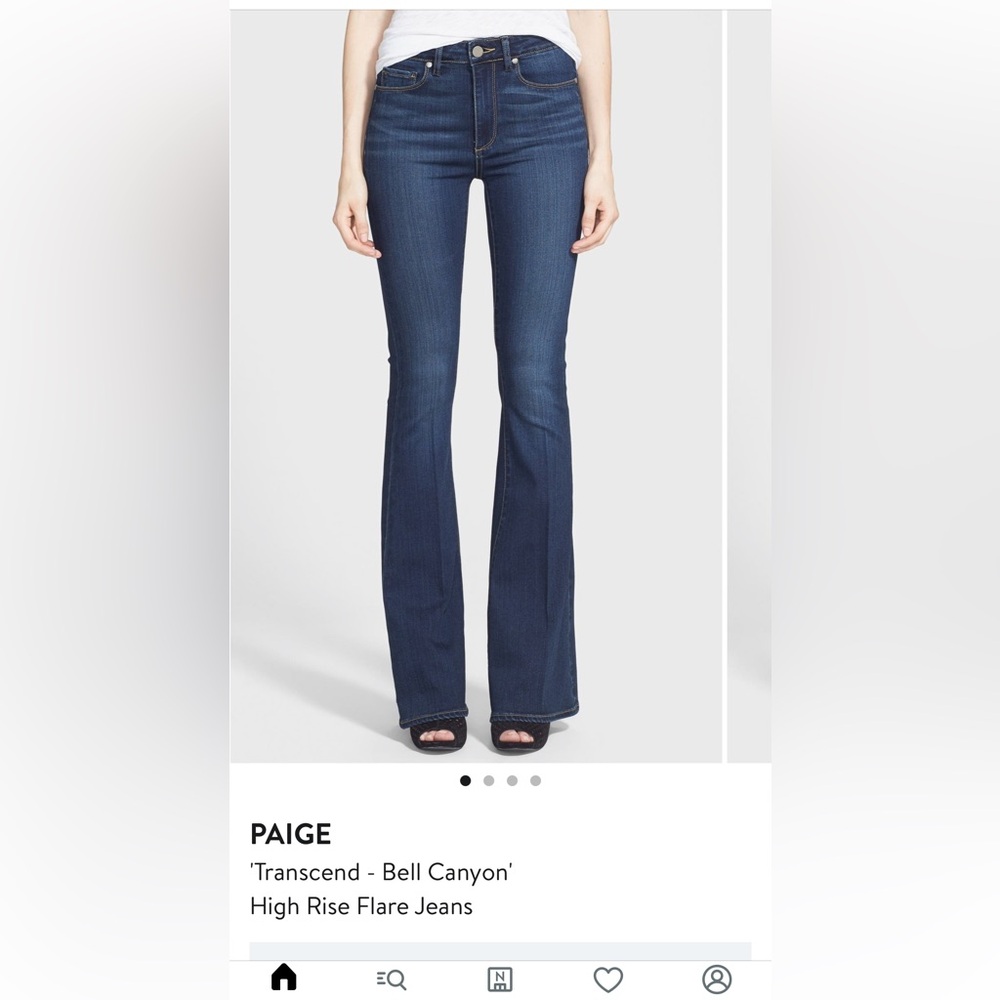 PAIGE Indigo High-Rise Flare Jeans